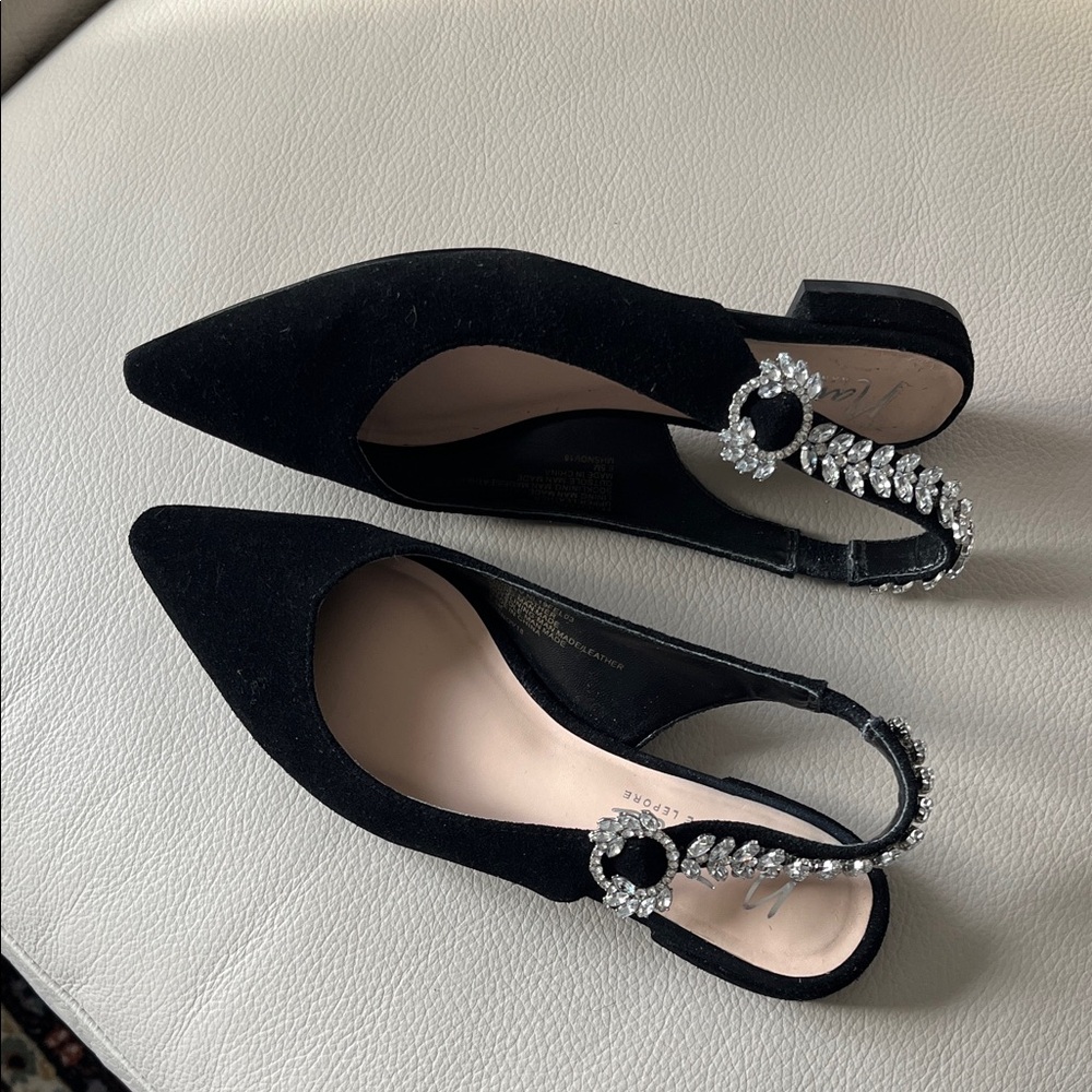 Oonagh by Nanette Lepore Black Embellished Heels